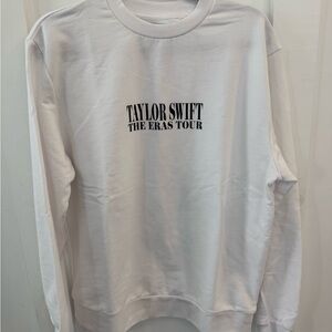 Taylor Swift White Eras Tour Sweatshirt crewneck official merch nwot